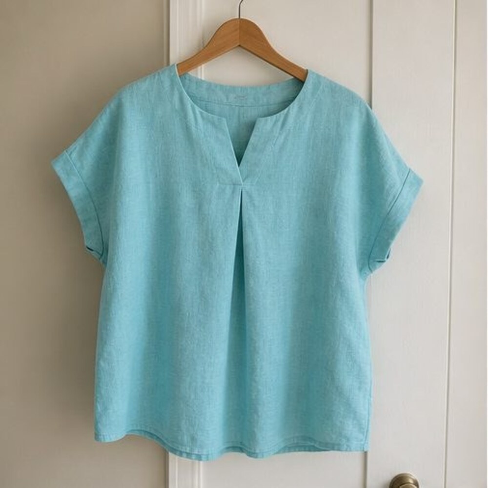 Olive Peplum Top